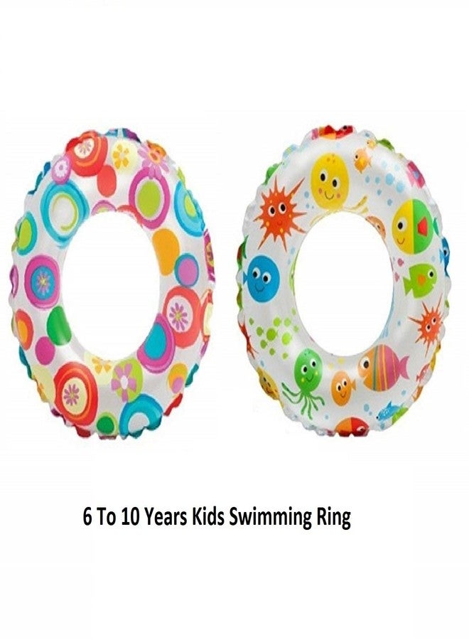 NELSTRAB:- Swimming Ring for Kids Girls and Boys Swimming Ring Swim Tube(6-10 Years) (Size -24''inch) (Multi Color)(Set of 3) - Image 3